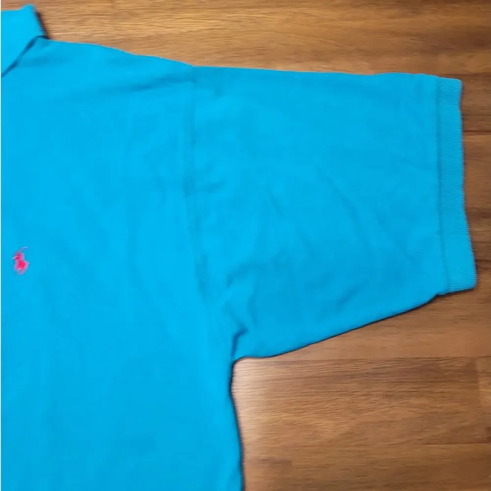 RARE VTG Ralph Lauren Blue Polo 90s USA Streetwear 2XL